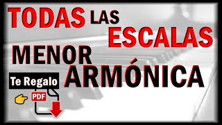 Todas Las Escalas Menor Armónica  PDF Gratis [upl. by Milton739]