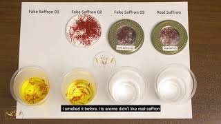 Real saffron detection test  Real Saffron vs Fake Saffron [upl. by Lucita]