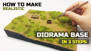 How to make diorama base  Tutorial for beginners [upl. by Valencia]