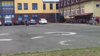 Dziwnów 25082012 Festyn Komandosa pokaz akrobacji na motorze [upl. by Ahsekat20]