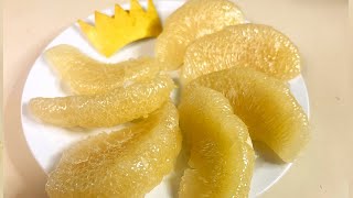 Easy Way to peel Pomelo  Pummelo Peel [upl. by Wenonah]