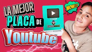 La Mejor Placa de YouTube del Mundo ¡Gracias por 200 Suscriptores [upl. by Publias]