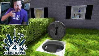 House Flipper  Part 4  SECRET UNDERGROUND BUNKER [upl. by Ailegave]