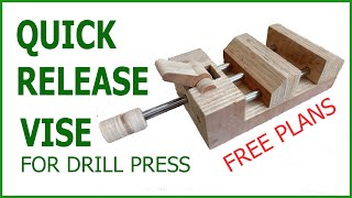 QUICK RELEASE VISE FOR DRILL PRESS [upl. by Nnayllas]