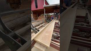 White Oak Cut Into 2x9’s Lumber  Cooks AC36 sawmill [upl. by Levinson92]