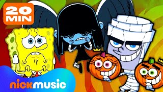 SpongeBob Loud House amp More HALLOWEEN PLAYLIST 🎃 20 Minutes  Nick Music [upl. by Stutzman]