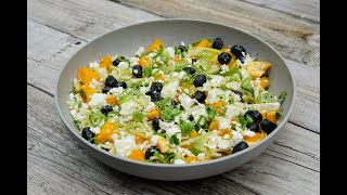 De Zomertafel  Salade van sinaasappel venkel olijven en feta [upl. by Eivla]