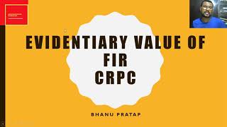 Evidentiary Value of FIR Sec154 CrPC Part 28  Dudh Nath Pandey Case [upl. by Nodnas]