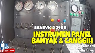 DRILLING SANDVIK D245S CANGGIH  REVIEW INTERIOR BOR TANAH TAMBANG BATUBATA DAN EMAS [upl. by Myrtice280]