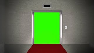 Elevator 1  Green Screen  Chroma Key [upl. by Anita954]