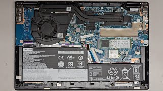 Lenovo IdeaPad Flex 514IIL05 SSD Hard Drive Upgrade Battery Replacement Repair Quick Look Inside [upl. by Goetz]