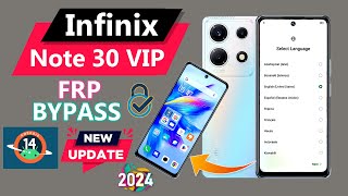 INFINIX NOTE 30 VIP X6710 FRP BYPASS Android 14✅ INFINIX NOTE 30 VIP GOOGLE LOCK BYPASS WITHOUT PC [upl. by Oniram34]