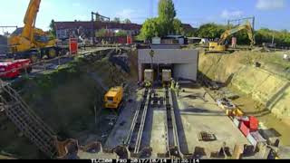 Infrabel Timelapse werken Ingelmunster [upl. by Mansoor]