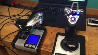 Saitek X52 Flight Controller and Throttle test [upl. by Zwiebel]