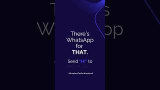 Number1ForOurNumber1s  Theres WhatsApp for THAT [upl. by Tare]