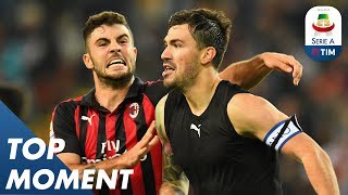 Romagnoli Scores Extra Time Winner  Udinese 01 Milan  Serie A [upl. by Udale]