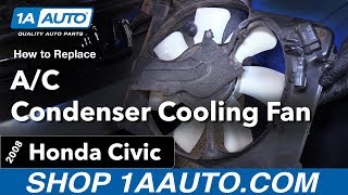 How to Replace AC Condenser Cooling Fan 0611 Honda Civic [upl. by Pacificia]