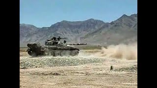 Afghan T62 Tanks in Action [upl. by Drusie329]