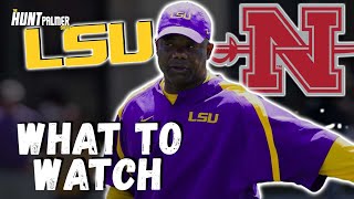 LSUNicholls What To Watch  Can LSU’s Run Game amp Defense Step UpIn Season Opener In Tiger Stadium [upl. by Faires891]