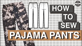 PAJAMA Pants for Men DIY  Complete Sewing Steps  PDF Patterns Boutique Sew Along [upl. by Reggi]