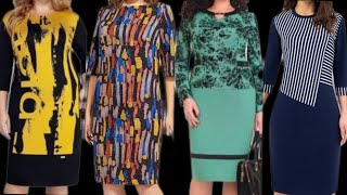 Professional Plus Size Women Printed Cotton Patchwork Style Sheath dresses 202223 [upl. by Adgam]