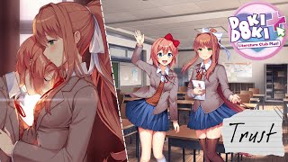 This almost made me cry Doki Doki Literature Club Plus Monika amp Sayori Side Quest TRUST 1 amp 2 [upl. by Aeret291]