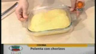 Polenta con chorizo pt3 201107193gp [upl. by Alaehs]