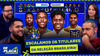 ENDRICK E ESTEVÃO TITULARES ESCALAMOS A SELEÇÃO BRASILEIRA PARA O JOGO CONTRA O EQUADOR [upl. by Fesuoy704]