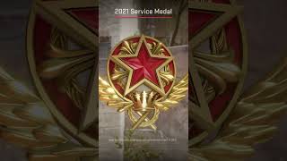 2021 Red Service Medal in Counter Strike 2 CS2 cs2 [upl. by Atinas756]