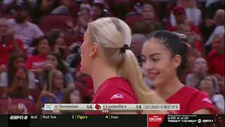 Highlights No 6 Louisville Volleyball vs No 15 Tennessee [upl. by Ileray]