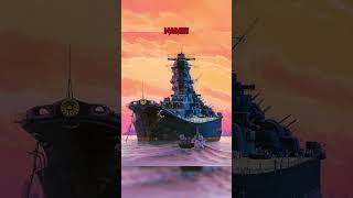 IJN Yamato edit yamato ship battleship warship edit fypシ shorts [upl. by Ardnasirk]