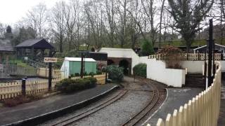 Narrow railway line at trago mills devon [upl. by Winston]