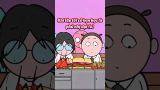 P5  2Sẽ thế nào khi bạn học cùng lớp là đại gia hoathinh vietsub shorts animation fyp [upl. by Free]