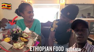 Fast time trying Ethiopian food at Habesha restaurants in kabalagala owned by eritrean in Uganda [upl. by Jonny]