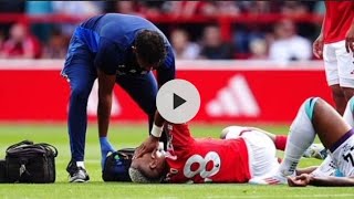 Nottingham Forest v Bournemouth match delayed after Danilo suffers horror injuryDanilo Injury Video [upl. by Safoelc]