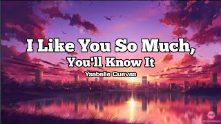 I Like You So Much Youll Know It  Ysabelle Cuevas Lyrics [upl. by Matheny857]