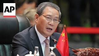 Chinas Li Qiang expressed concerns about external forces interfering in regional affairs [upl. by Orsa496]