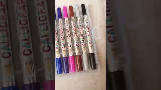 Add gel Calligraphy Pens 🌟😻 [upl. by Ulric]