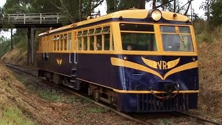 Vintage Rail Motor in the Yarra Valley Trains Downunder [upl. by Nahsrad]