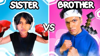 Brother Vs Sister Roblox Challenge [upl. by Htebarual]