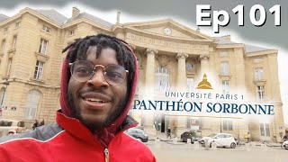 Une journée dans ma vie détudiant 👨🏾‍🎓 Paris 1 Panthéon Sorbonne  Partiels grèves etc [upl. by Sateia153]