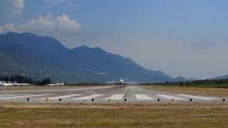 Tivat Airport  Boeing 767 takeoff [upl. by Noitna]