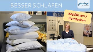 Individuelle Kopfkissen amp Daunendecken aus eigener Manufaktur  BettenGailing BietigheimBissingen [upl. by Yenots614]