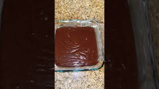 3 INGREDIENT NO BAKE BROWNIESyummybrowniefoodiefoodlovershortfoodvlogfoodshortsegglessbaking [upl. by Arded]