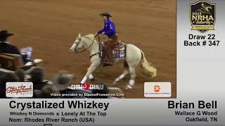 🥇 Champion NRHA Futurity 2023 Brian Bell amp Crystalized Whizkey First Ride 225½ [upl. by Constant]