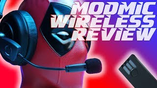 ModMic Wireless Headphone Mic Review Best Gaming Mic [upl. by Lilhak349]