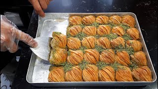 THE ART of Making Legendary MIDYE BAKLAVA  Turkish Street Food [upl. by Ardiedal]