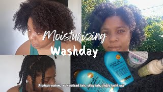 A MOISTURIZING Washday Ogx argon oil of Morocco product review [upl. by Tenner]