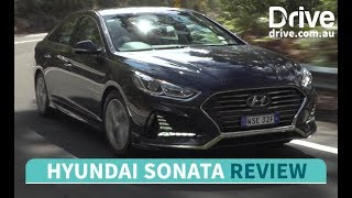 2018 Hyundai Sonata Review  Drivecomau [upl. by Lertnom]