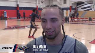 Jose Alvarado on Joel Embiid Paying his Fine on DoubleTech  New Orleans Pelicans [upl. by Htedirem621]